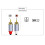 Type C to 2RCA Audio Splitter Cable for iPhone 15/16 6