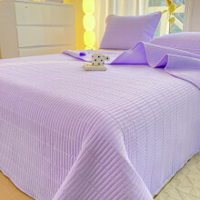 Quilted Throw Blanket Cotton Filled 59x90 inch Purple