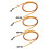 ROSENICE Eyeglass Strap Chains Plastic Bead String 3 Pack 4