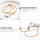 ROSENICE Eyeglass Strap Chains Plastic Bead String 3 Pack 7