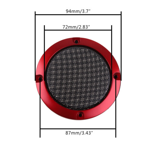 HYROOY Car Subwoofer Grille Black 2 pcs 2