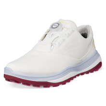 (UK 6.5-7, White/Air) Ecco Womens 2026 LT1 Boa Fastening Waterproof Leather Spikeless Golf Shoes