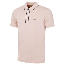 (M, Light/Pastel Orange) Hugo Boss Mens Philix Moisture Wicking Quick Dry Stretch Golf Polo Shirt