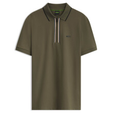 (M, Open Green) Hugo Boss Mens Philix Moisture Wicking Quick Dry Stretch Golf Polo Shirt