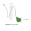 Pendant Fan Pull Chain Ornament Green Grain Ball Style 2