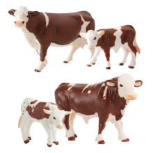 Cow Toys for Toddlers Educational Animal Figurines 4 Pcs