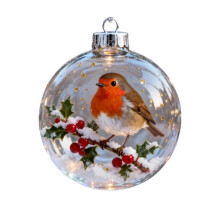Crystal Glass Bird Ornaments Hummingbird Cardinal 2pcs