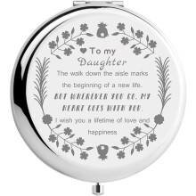 Makeup Mirror Inspirational Quote Travel Compact Two-Sided