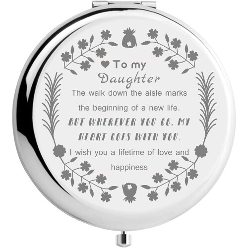 Makeup Mirror Inspirational Quote Travel Compact Two-Sided