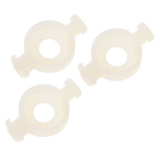 Trumpet Valve Piston Holders White 3 pcs 1.80x1.00x0.30 cm
