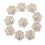Rhinestone Flower Embellishments Flatback Beads 10 pcs 1