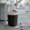Square odor-control trash can with lid, 12L 5