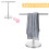 Standing Towel Holder with Non-Slip Base Silver 1 Pack 8