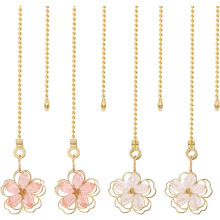 Flower Alloy Glass Ceiling Fan Pull Chain Extenders Iron
