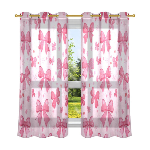 Blackout Curtains Thermal Insulated 2 Panels Pink
