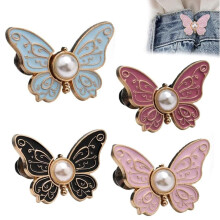 Butterfly Waist Clips Reusable Pant Cinchers 4 PCS