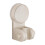 Shower Head Holder Adjustable Angle White Wall Mount with 2
