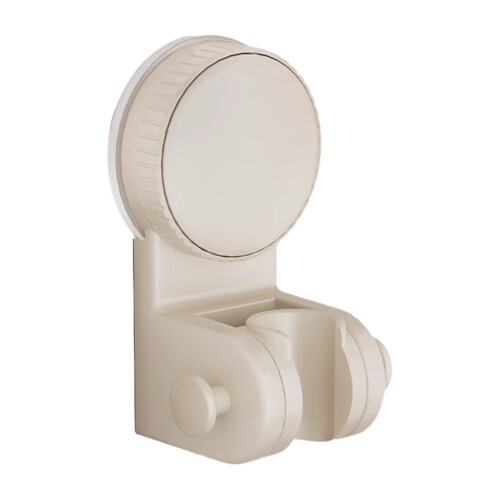 Shower Head Holder Adjustable Angle White Wall Mount with 1