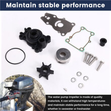 Outboard Water Pump Impeller Repair Kit for 40 50 60 2/4-Stroke Outboard Sierra 63D-W0078 63D-44311-00