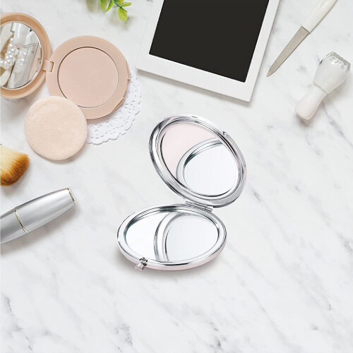 Makeup Mirror Inspirational Quote Travel Compact Two-Sided 1