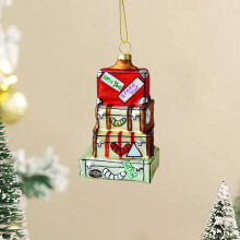 Glass Christmas Tree Ornaments Holiday Decor 12pcs