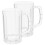 Clear Plastic Beer Mugs 500ML 2 Pcs 1