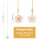 Flower Alloy Glass Ceiling Fan Pull Chain Extenders Iron 2