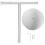 T-Shaped Towel Rack Stainless Steel Weighted Base 4
