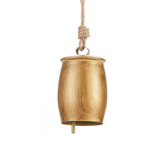 Gold Vintage Bells with Jute Rope Christmas Decor