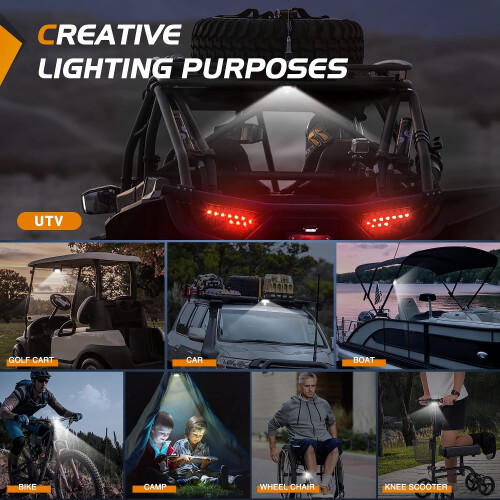 UTV Dome Light LED Interior Light 1.5-2.0 inch Roll Bar 1