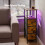 Levede Bedside Table with LED Light Charging 3 Fabric Drawers Storage Brown 6