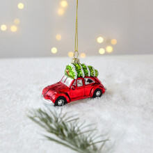 Glass Christmas Tree Ornaments Holiday Decor 12pcs