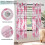 Blackout Curtains Thermal Insulated 2 Panels Pink 5