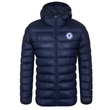 Chelsea Mens Quilted Jacket Hooded Winter Coat Official Gift Navy Blue XL