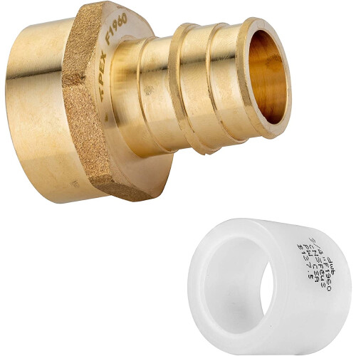 EFIELD PEX-A Brass Fitting 3/4" Female NPT Adapter with 10
