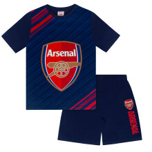 Arsenal FC Official Football Gift Boys Kids Short Pyjamas Navy 12-13 Years
