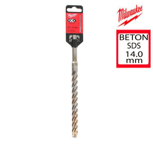 Milwaukee Broca - MILWAUKEE - RX4 - SDS-plus - 14 x 210 mm - Aço
