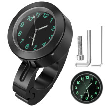 Motorcycle Handlebar Watch Waterproof Aluminum Alloy