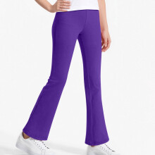 Girls Flare Leggings High Waisted Solid Color Yoga Pants
