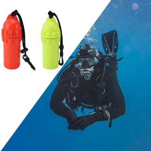 Watertight Cylindrical Dry Box with Clip 1 Pack 2
