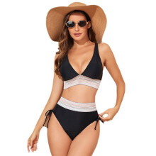 Women's Two-Piece Swimsuit Nylon Bikini Set