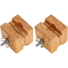 Agatige Wooden Watch Case Block Screw Clamp for Repair