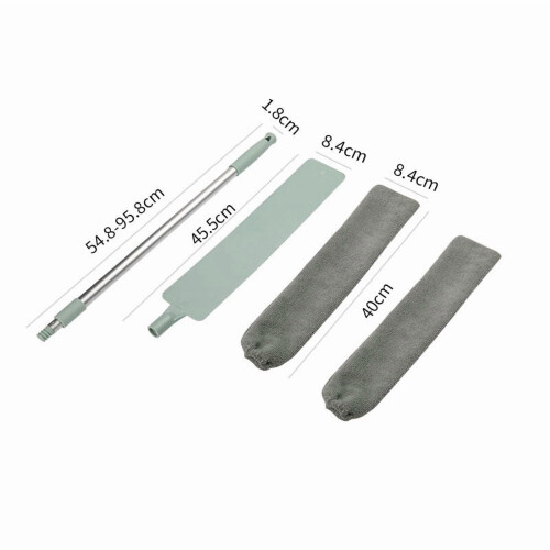 Retractable Flat Duster with Bendable Removable Microfiber 1