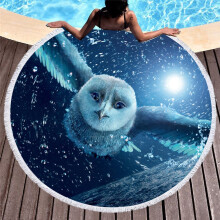 Microfiber Bath Towel Round 150cm No Static No Lint
