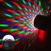 Car LED DJ Light Portable USB Rechargeable Crystal Ball 5V