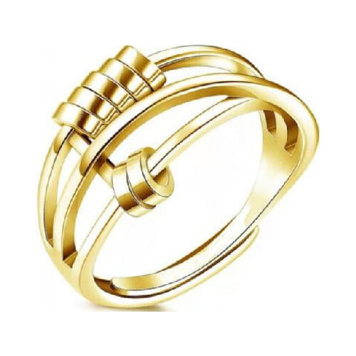 Adjustable Open Fidget Ring Gold for Women