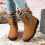 Willtoo Women's PU Waterproof Winter Ankle Boots with 1