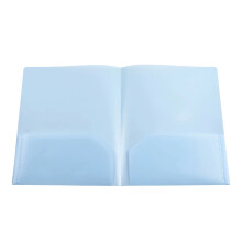 Heavy Duty Plastic File Folders with Pockets 11.4 x 9.3