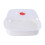 Stackable Vegetable Steamer with Lid for Microwave Oven 1