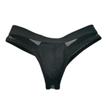 Pepeey Men's Swim Thong Boxer Briefs Black Low Rise